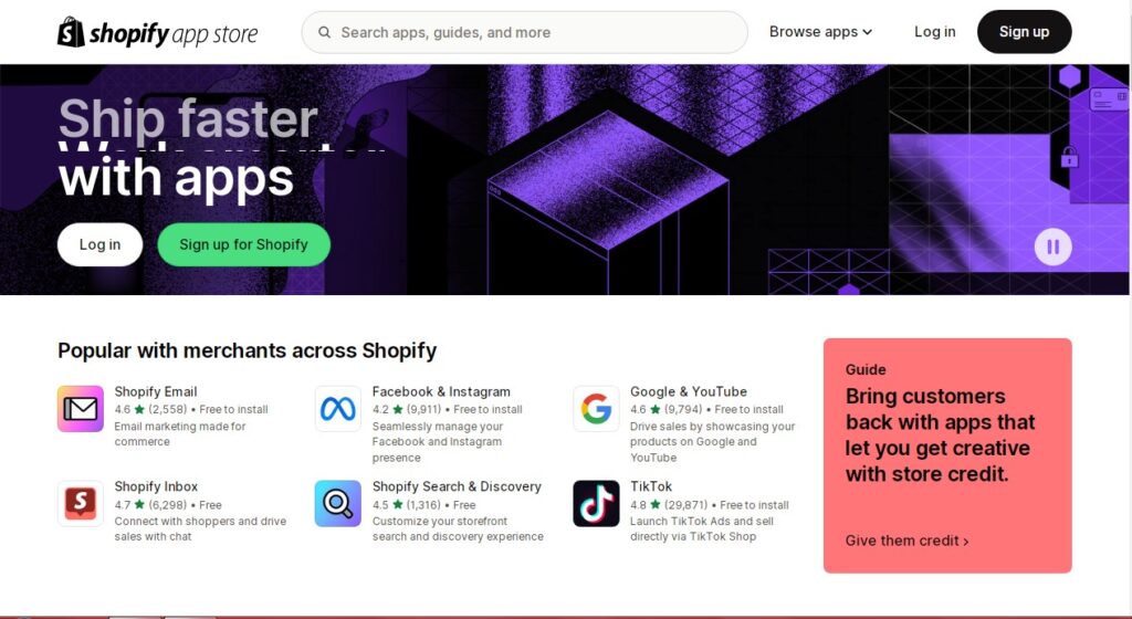 Shopify apps 